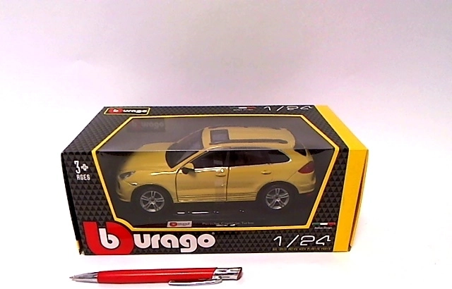 Bburago Porsche Cayenne Turbo žltý 1:24
