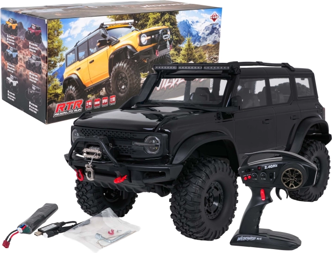 Diaľkovo ovládané terénne auto Wilderness 1:10 čierne