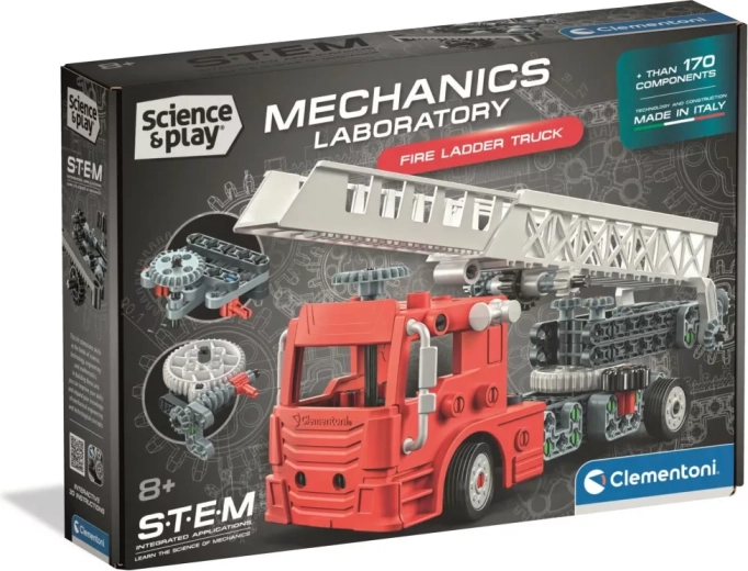 Clementoni Science&Play Mechanické laboratórium Hasičské auto s rebríkom