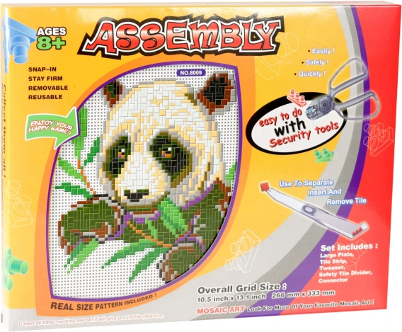 Mozaika panda pre deti