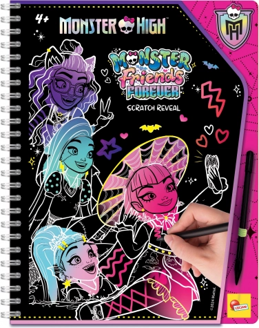 Stierací skicár Monster High – Forever Friends