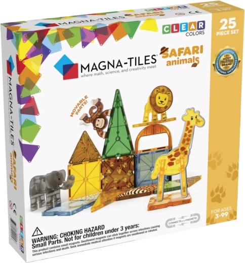 Magna-Tiles safari zvieratá magnetická stavebnica 25 dielikov