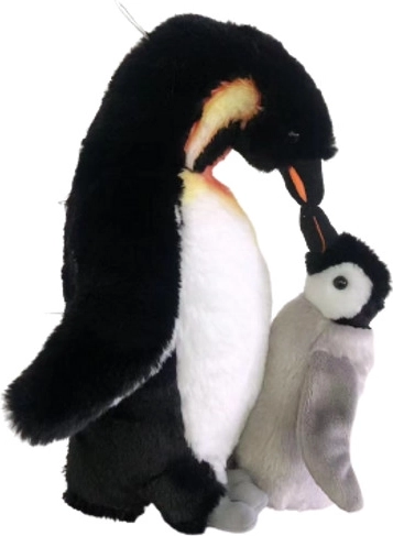 Plyšový tučniak s mláďaťom 28 cm