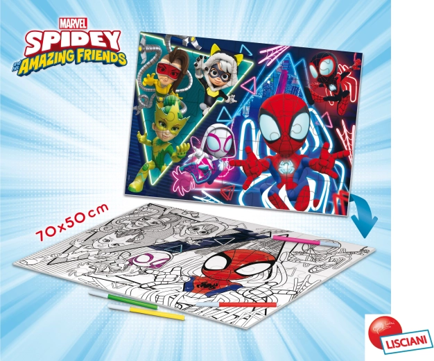 Obojstranné podlahové puzzle Spidey, 35 dielikov