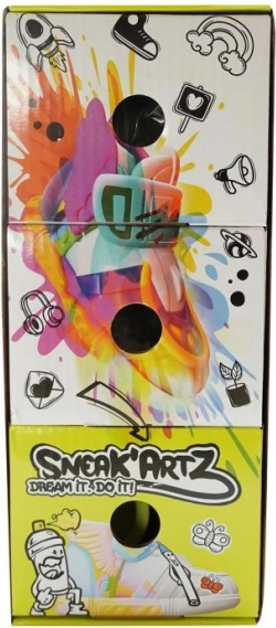 Sneak’Artz kreatívna sada na dizajn mini tenisiek s doplnkami