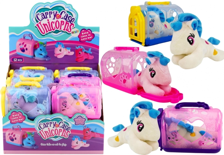 Malý jednorožec s prenášačkou - Plyšová hračka