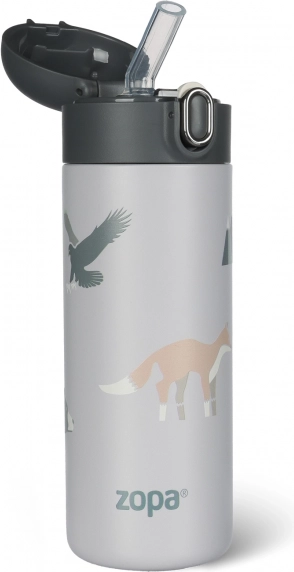 Termoska so slamkou 400 ml Mountains
