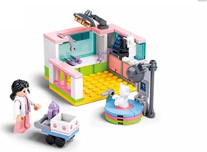 Stavebnica Sluban Metropolis Ambulancia pre domáce zvieratká