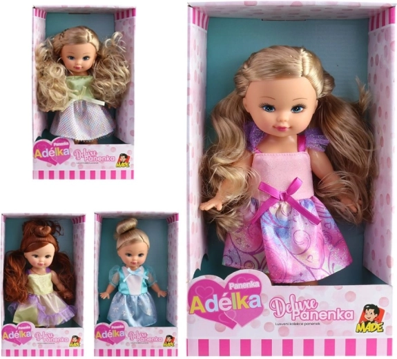 Princezná Adélka, bábika v krabici 27 cm – 1 kus