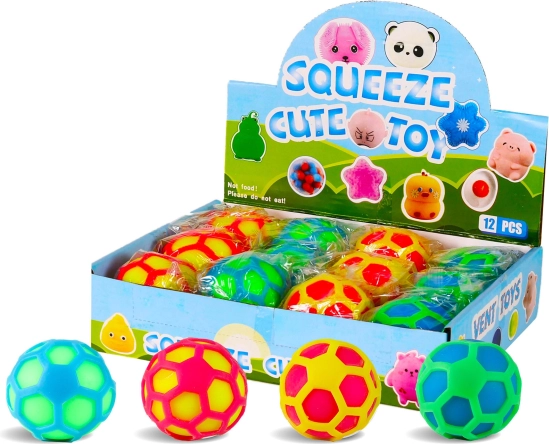 Farebná antistresová loptička 7 cm