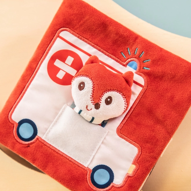 Lilliputiens - textilná knižka s líškou doktorkou Alicou