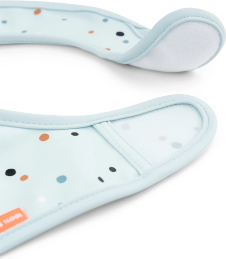 Done by Deer detské podbradníky na suchý zips Elphee modré 2 ks