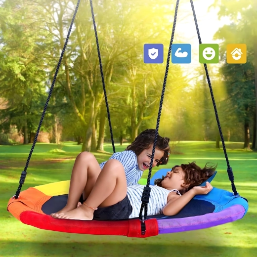 Závesná kruhová hojdačka 100 cm – bocianie hniezdo pre deti
