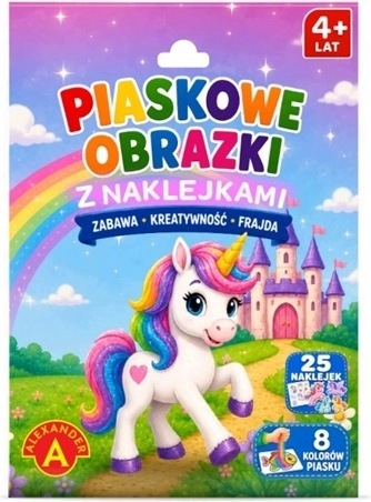 Kreatívna súprava pieskových obrázkov Jednorožec