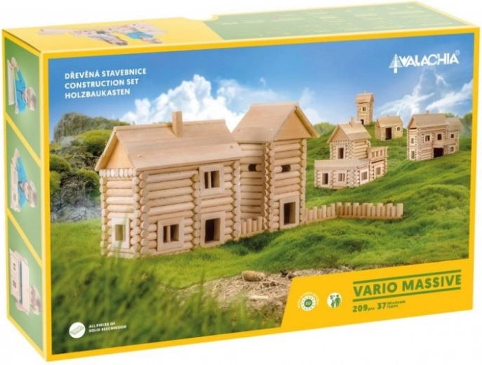 Vario Massive drevená stavebnica 209 dielikov WALACHIA