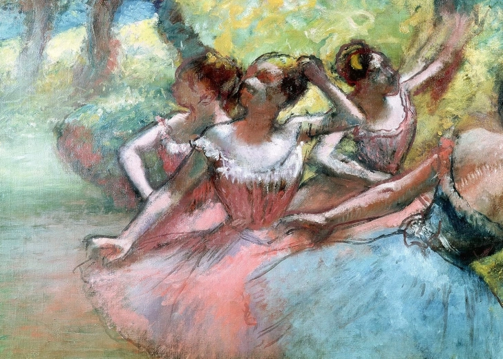 Ravensburger Puzzle Art Collection: Štyri baletky na javisku 1000 dielikov
