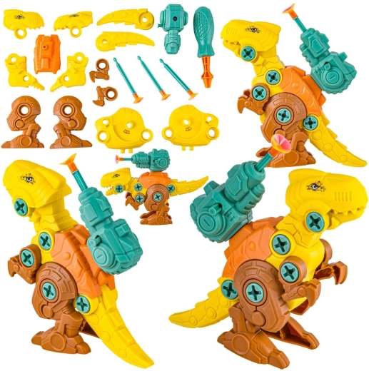 Stavanie a skrutkovanie 3 dinosaurov