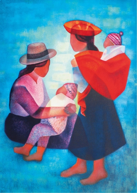 Puzzle BLUEBIRD peruánska rodina – 1000 dielikov