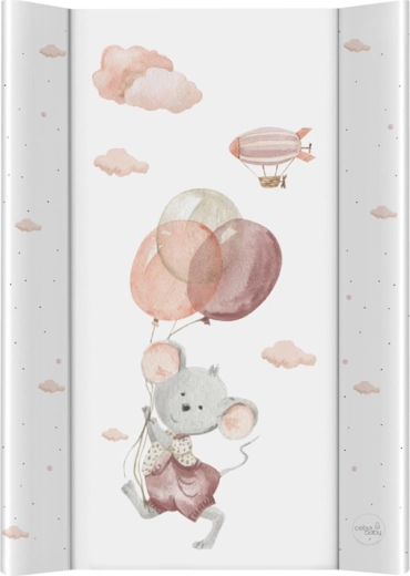 Ceba Baby prebaľovacia podložka s pevnou doskou 50 × 70 cm basic mouse