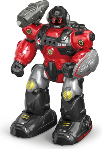 Robot hasič na diaľkové ovládanie striekajúci vodu 40 cm