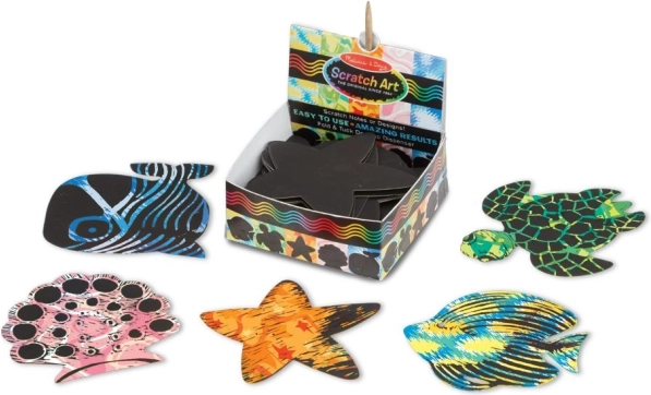 sada škrabacích kartičiek oceán melissa & doug