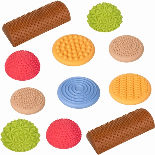 Pastelová senzorická balančná stezka – 11 prvkov