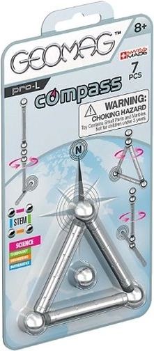Trefl Geomag Pro-L sada magnetických stavebných dielikov kompas – 7 dielov