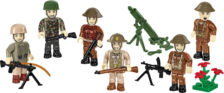 Šesť detailných minifigúrok pre dynamické scény