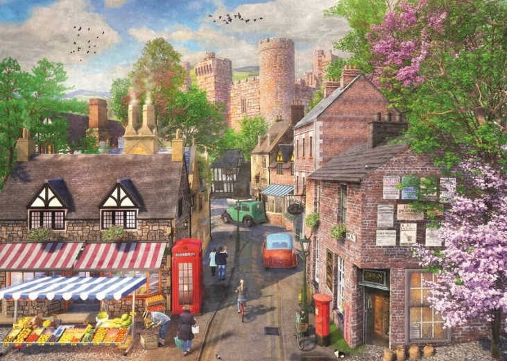 Ravensburger puzzle Pitoreskná ulička k zámku 1000 dielikov
