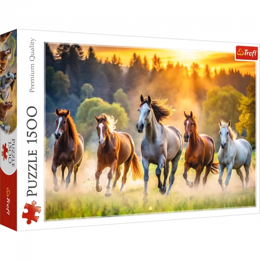 Puzzle 1500 dielikov – Divoké kone TREFL