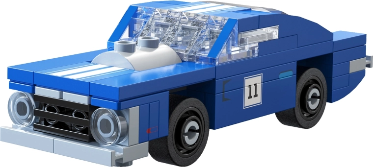 Detailný modrý model Blaze Stallion