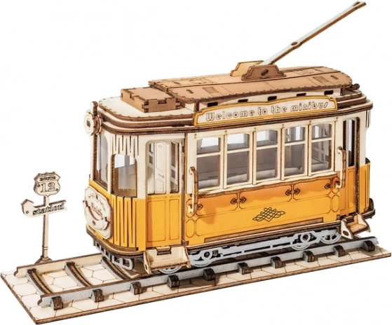 3D drevené puzzle Električka od Rolife