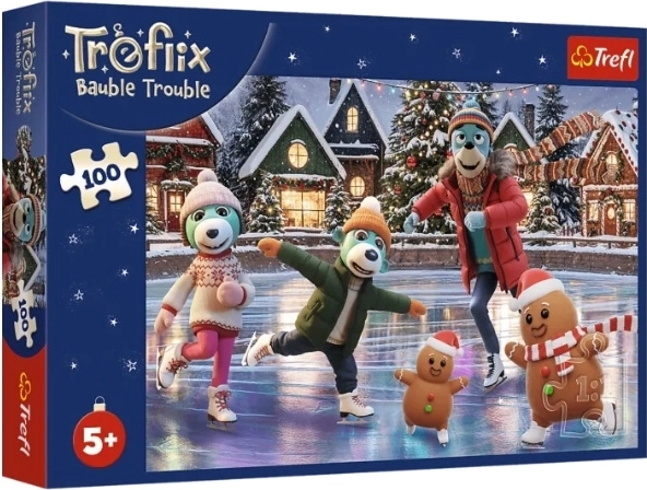Trefl puzzle 100 dielikov Vianočný Bert v ponožkách