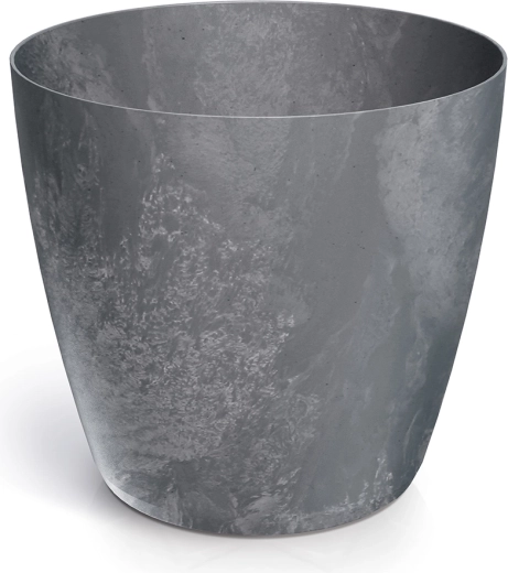 Kvetináč s betónovým efektom MATE 19,8 cm marengo