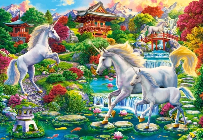Castorland puzzle Záhrada jednorožcov 1500 dielikov