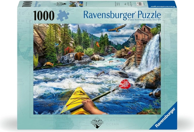 Ravensburger puzzle Wanderlust: jazda divokou riekou 1000 dielikov