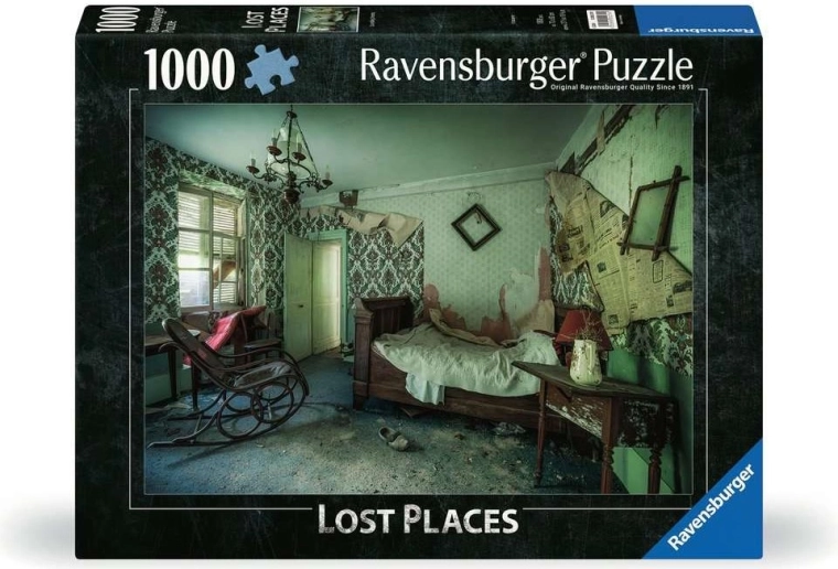 Ravensburger puzzle Stratené miesta: zelená spálňa 1000 dielikov