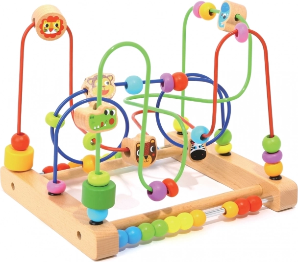 2kids toys drevený labyrint so zvieratkami
