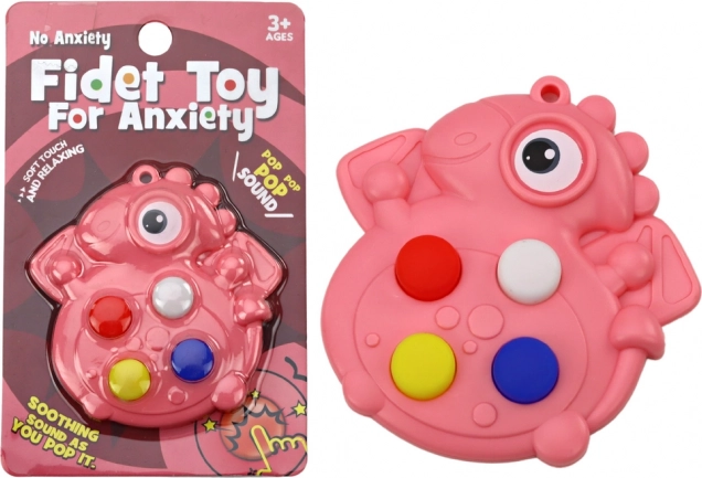 Ružový dinosaurus Pop It antistresová hračka