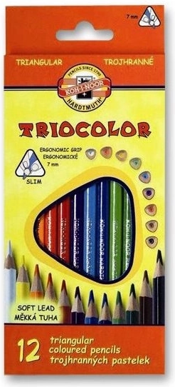 Trojhranné pastelky TRIOCOLOR 18 ks