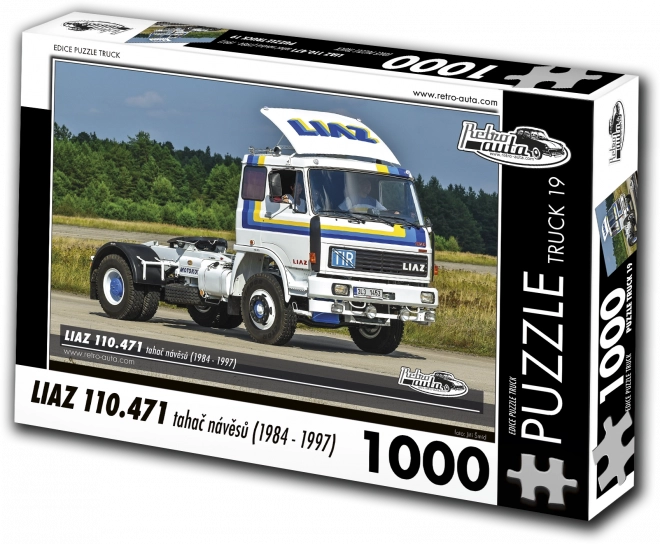 Puzzle RETRO-AUTA: LIAZ 110.471 ťahač návesov (1984–1997), 1000 dielikov