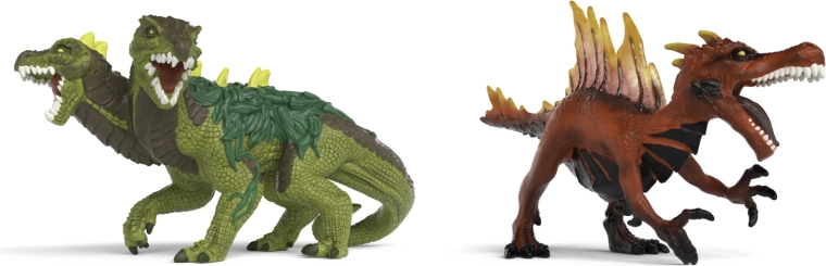 Súprava figúrok Ohnivý dinosaurus vs. jašter z džungle