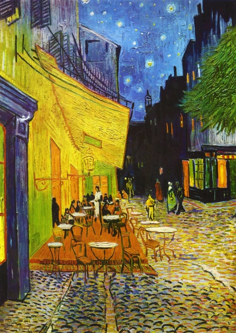 Puzzle Vincent van Gogh: Terasa kaviarne v noci 1000 dielikov