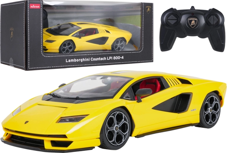 Rastar diaľkovo ovládané auto Lamborghini Countach LPI 800-4 žlté 1:16