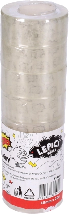 Priehľadná lepiaca páska 18mm x 20m