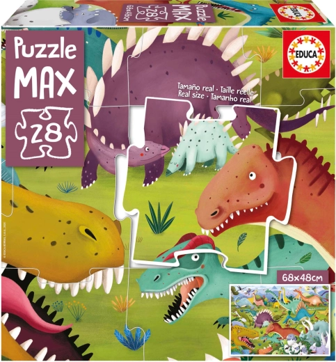 EDUCA Puzzle Dinosaury 28 dielikov