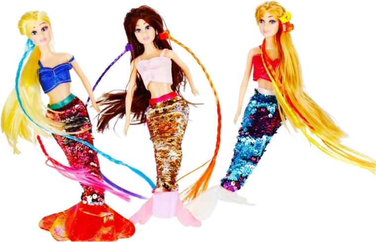 Trblietavý flitrový chvost pre magický efekt