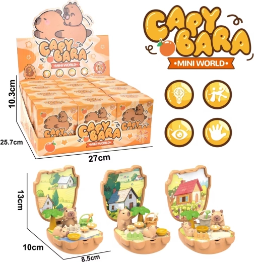 Figúrka kapybary v krabičke – set 10 cm