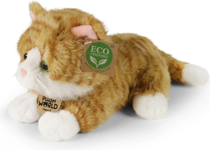 Plyšová mačka ryšavá 22 cm Eco-friendly Plush World