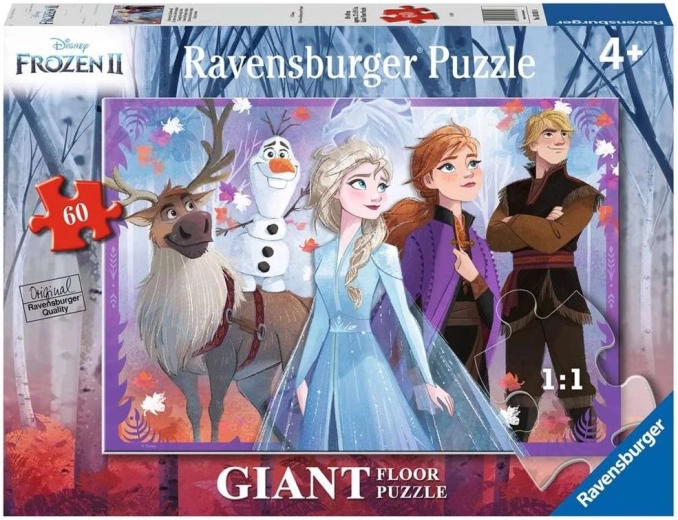 Ravensburger obrovské podlahové puzzle Ľadové kráľovstvo (60 dielikov)